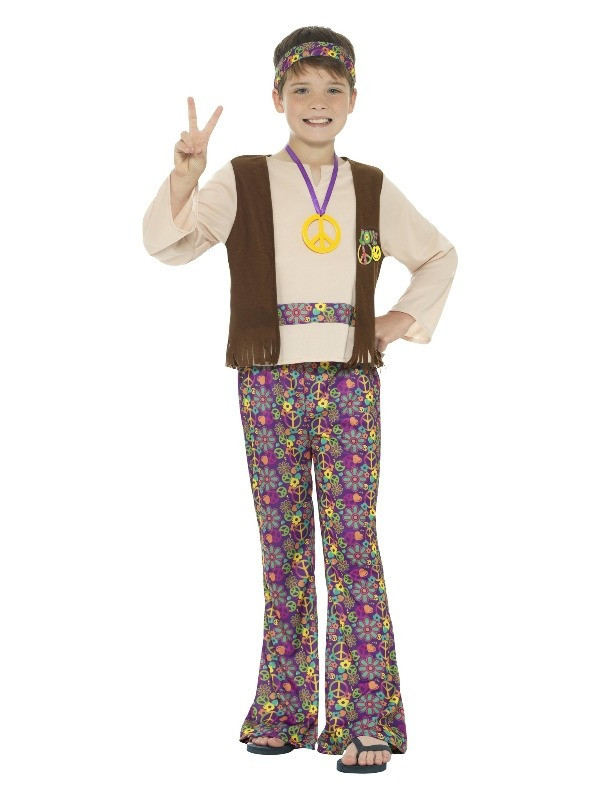 70S Dress Up Ideas For Kids
 Kids Boys Hippie Costume Childs Hippy 1960s 1970s Retro
