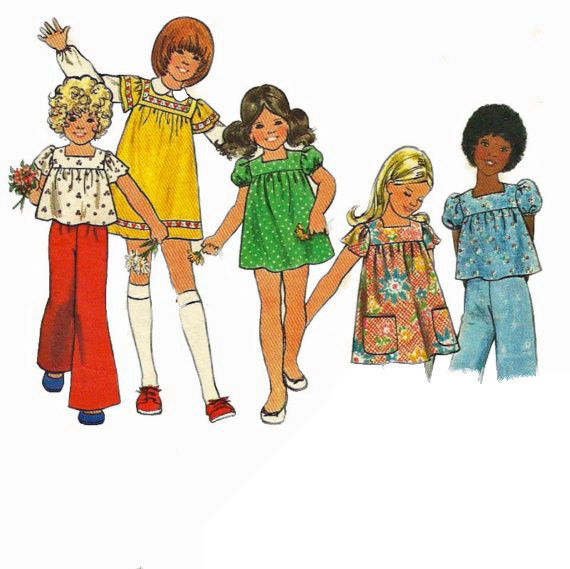 70S Fashion For Kids
 70’s childrens clothing Love them or leave them Old