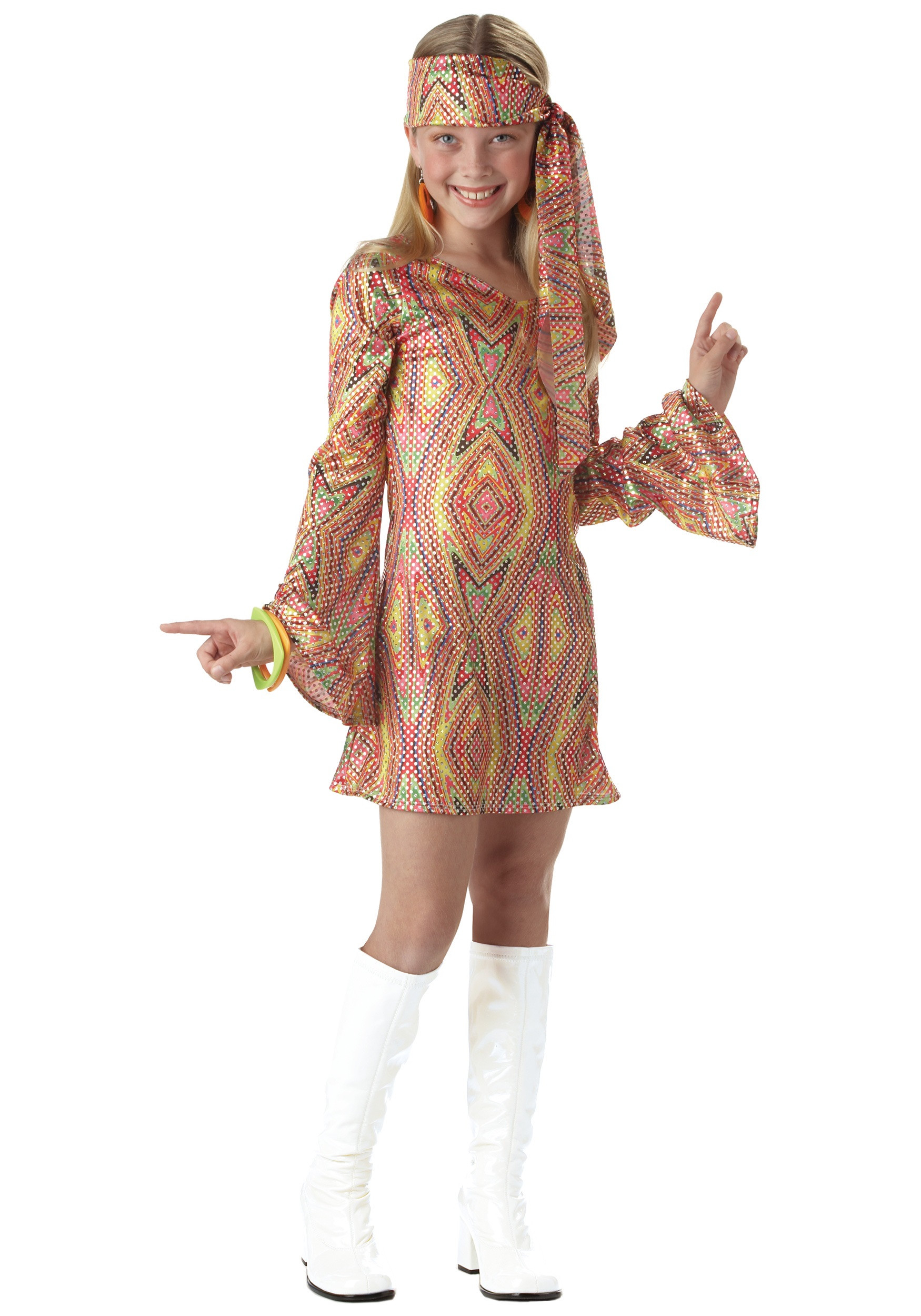 70S Fashion For Kids
 Child Disco Girl Costume