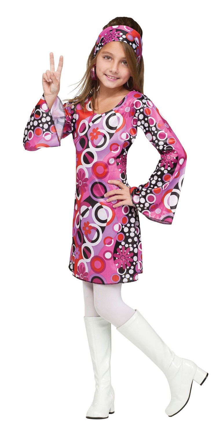 70S Fashion For Kids
 Kids Feelin Groovy Girls 70s Costume Disco Costumes Mr