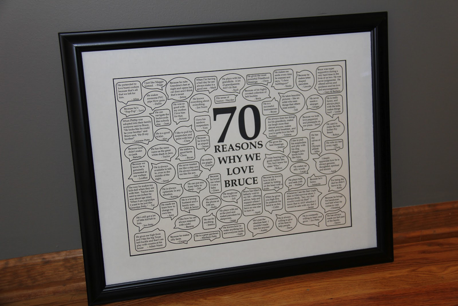 70Th Birthday Gift Ideas For Mom
 Sometimes Creative 70th Birthday Gift