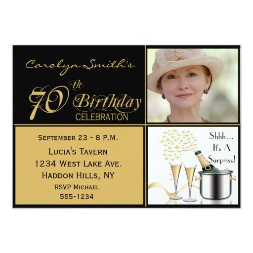 70th Birthday Invitation Wording
 Surprise 70th Birthday Party Invitations