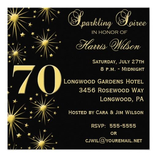 70th Birthday Invitation Wording
 70th Birthday Party Invitations Wording