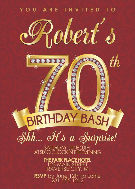 70th Birthday Invitations
 15 70th Birthday Invitations Design and Theme Ideas