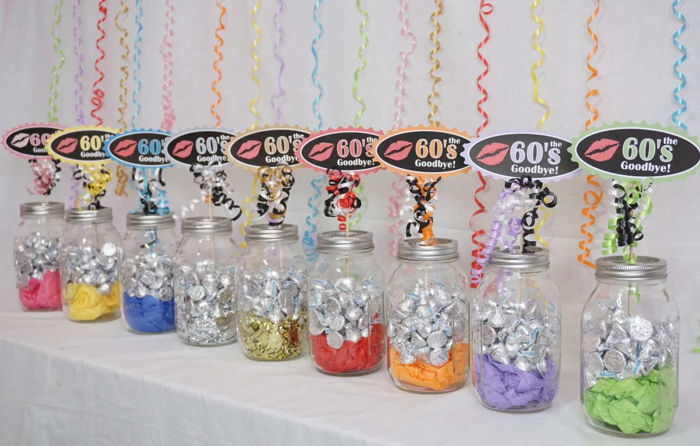 70th Birthday Party Decorations
 70th Birthday Decoration available in 9 Colors 70th Candy