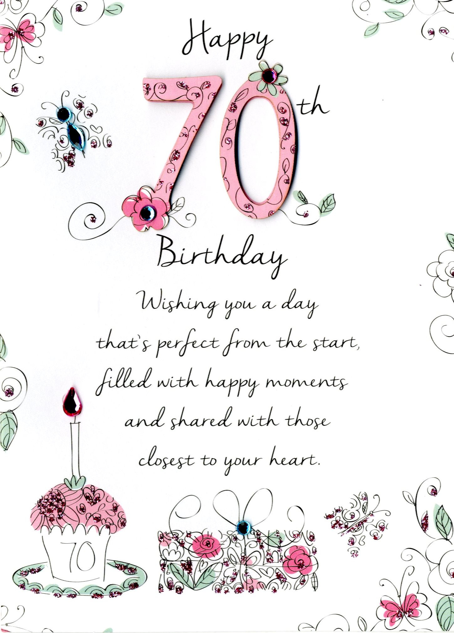 70th Birthday Quotes
 Female 70th Birthday Greeting Card Second Nature Just To