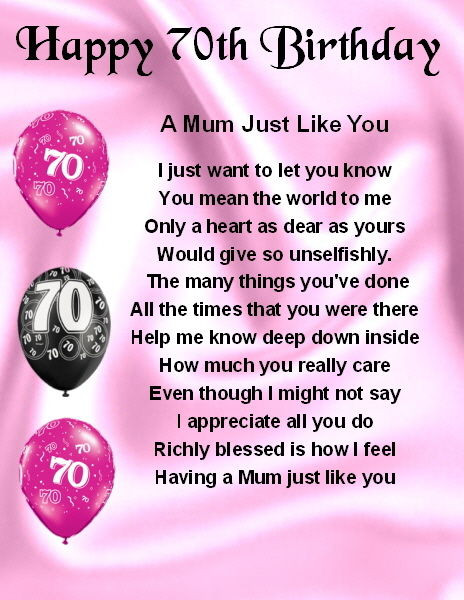 70th Birthday Quotes
 70th Birthday Poems And Quotes QuotesGram