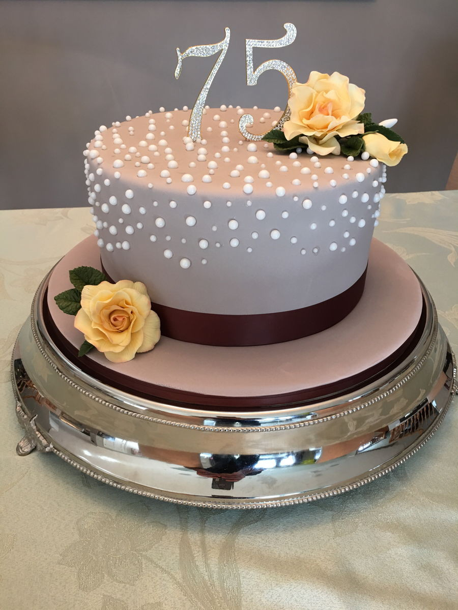 75 Birthday Decorations
 75Th Birthday Cake CakeCentral