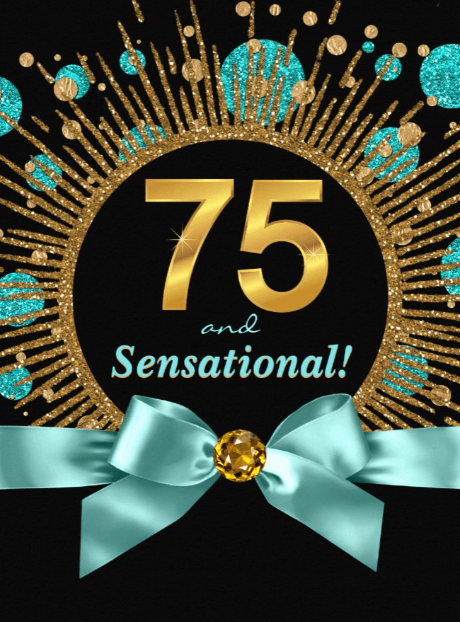 75 Birthday Decorations
 The Best 75th Birthday Invitations and Party Invitation