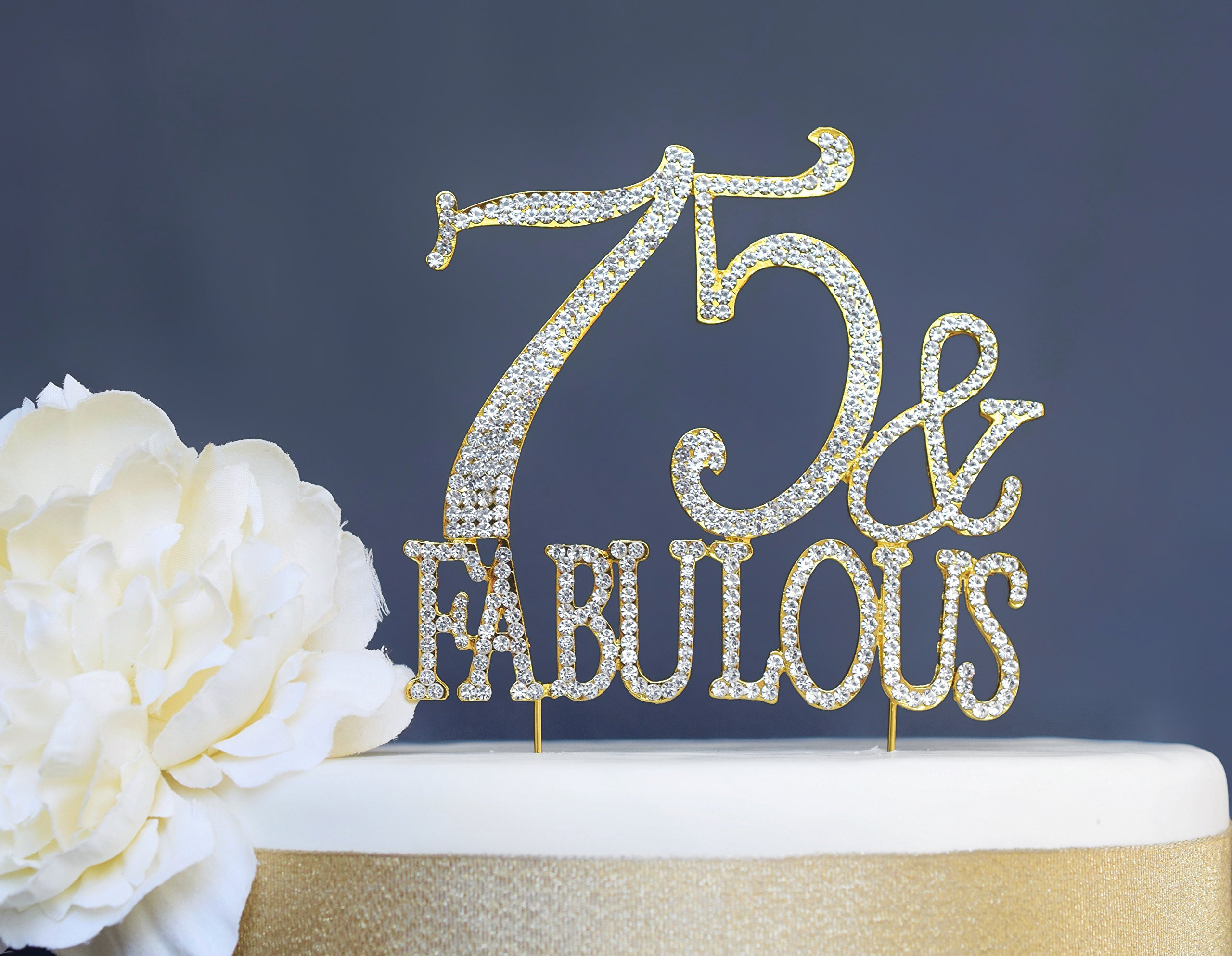 75 Birthday Decorations
 Amazon Gold 75 & Fabulous Banner Happy 75th