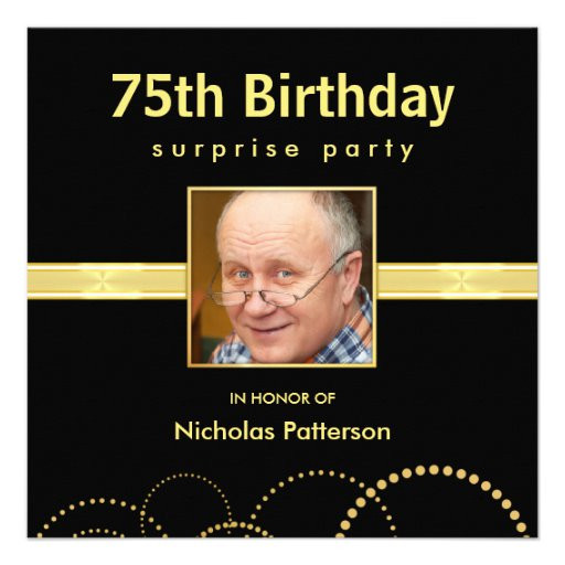 75th Birthday Invitations
 75th Birthday Party Invitations Custom