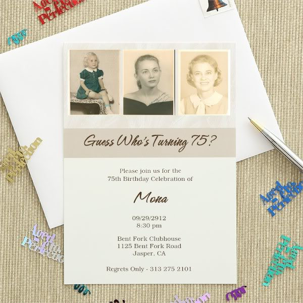 75th Birthday Invitations
 75th Birthday Invitations 20 Gorgeous 75th Party Invites