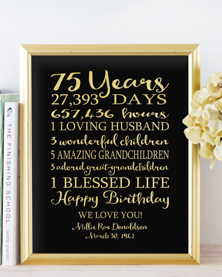 75th Birthday Party Ideas
 37 best 75th Birthday Party Ideas images on Pinterest