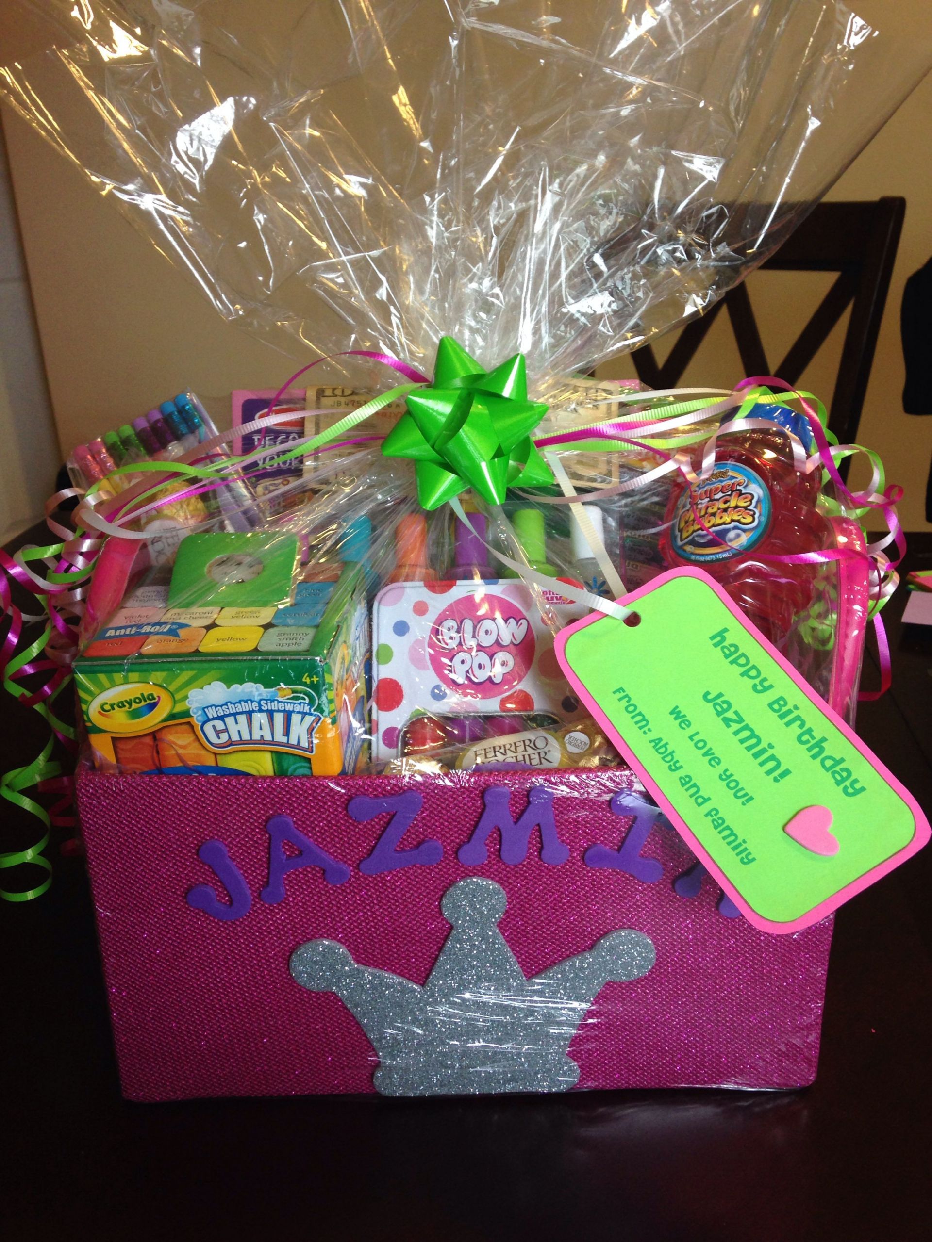 8 Year Old Birthday Gift Ideas
 Gift basket I made for 8 year old girl Gifts