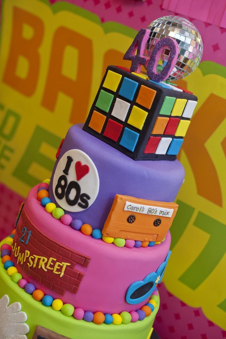 80s Birthday Party Ideas
 80 s Birthday Cake 80s Themed Birthday Party