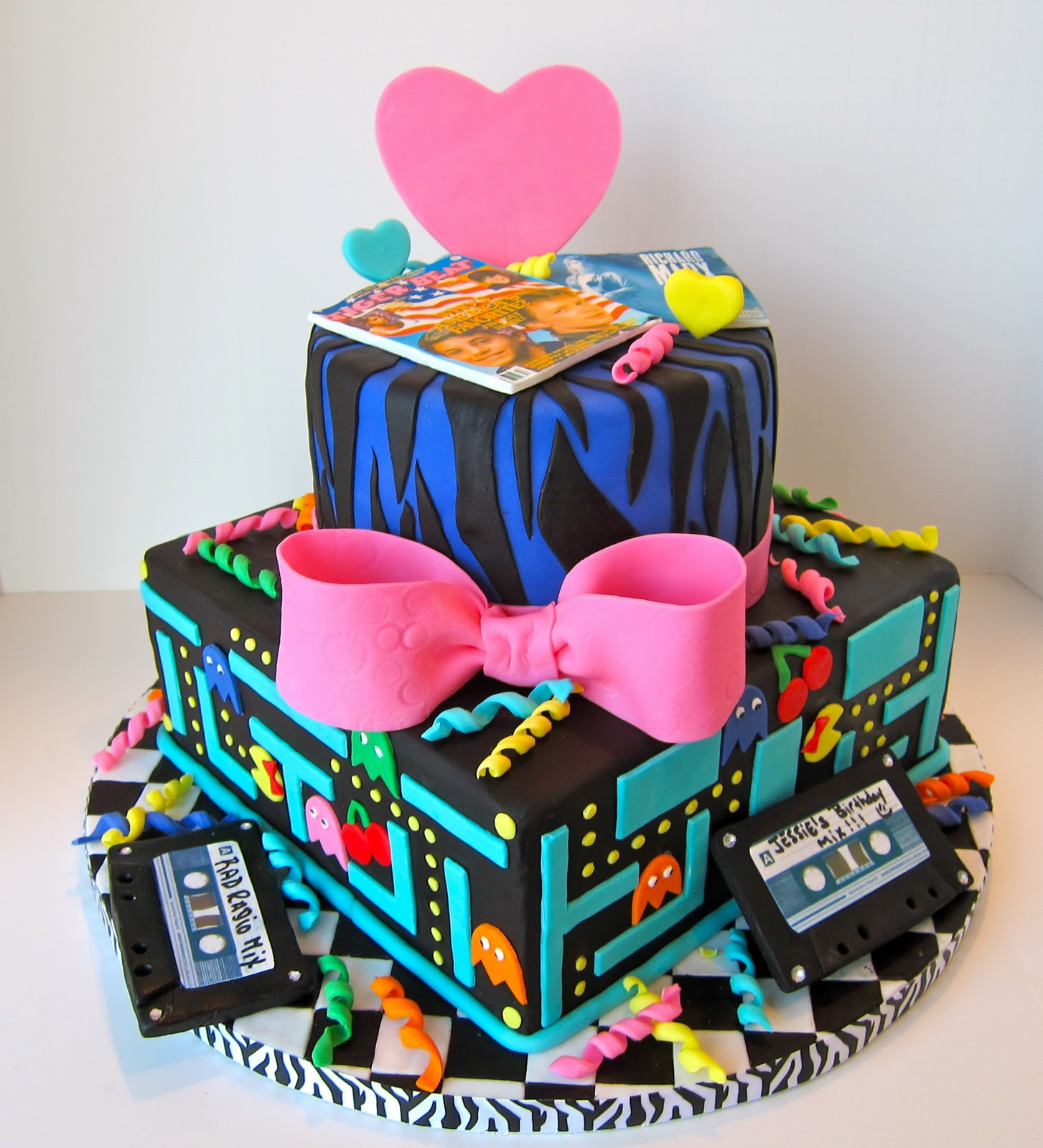 80s Birthday Party Ideas
 Cakegirl on the Run Totally Awesome 80s Cake
