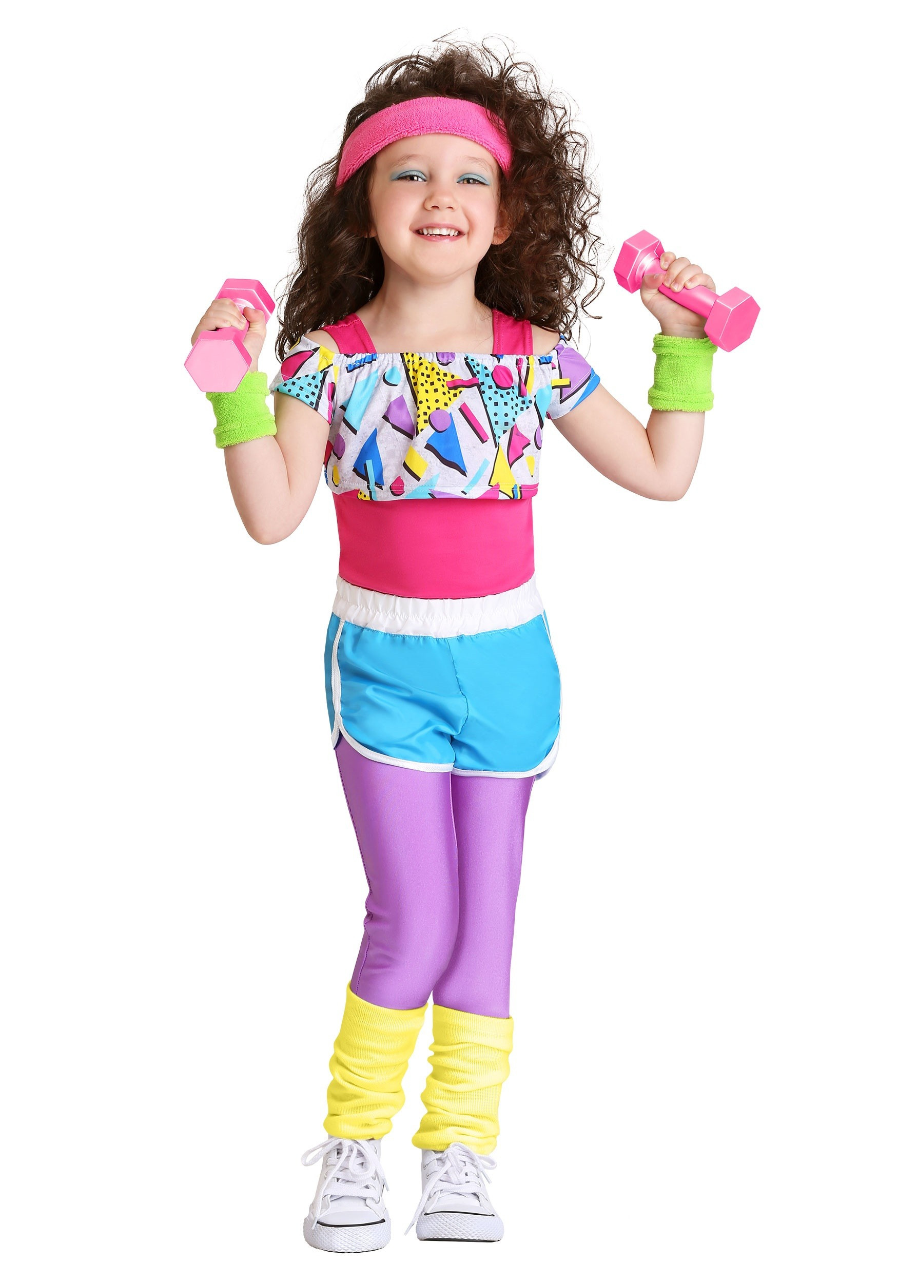 80S Fashion For Kids
 Work It Out 80s Costume for Toddler Girls