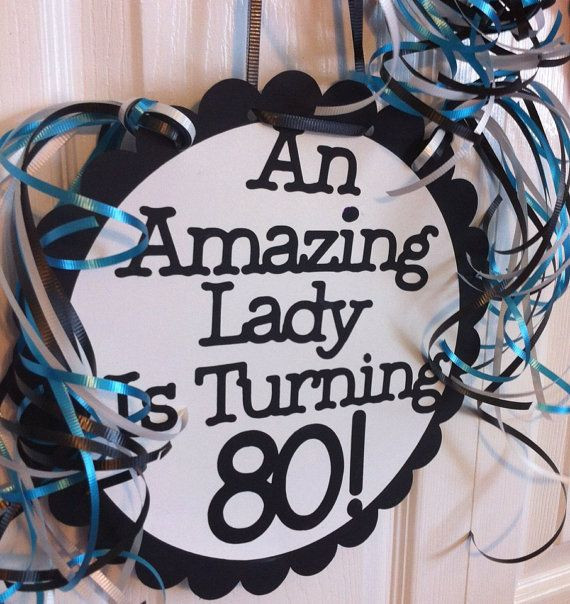 80Th Birthday Gift Ideas
 80th Birthday Party Decorations Giant Personalized Party