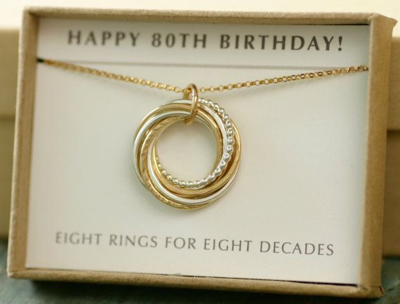 80Th Birthday Gift Ideas
 80th birthday t for her t for mother necklace
