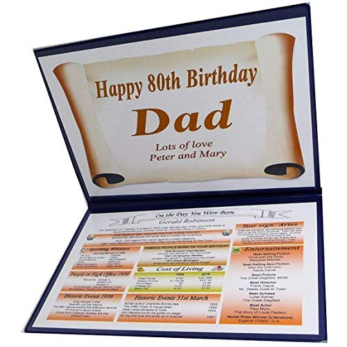 80Th Birthday Gift Ideas For Dad
 80th Birthday Gifts For Dad Amazon