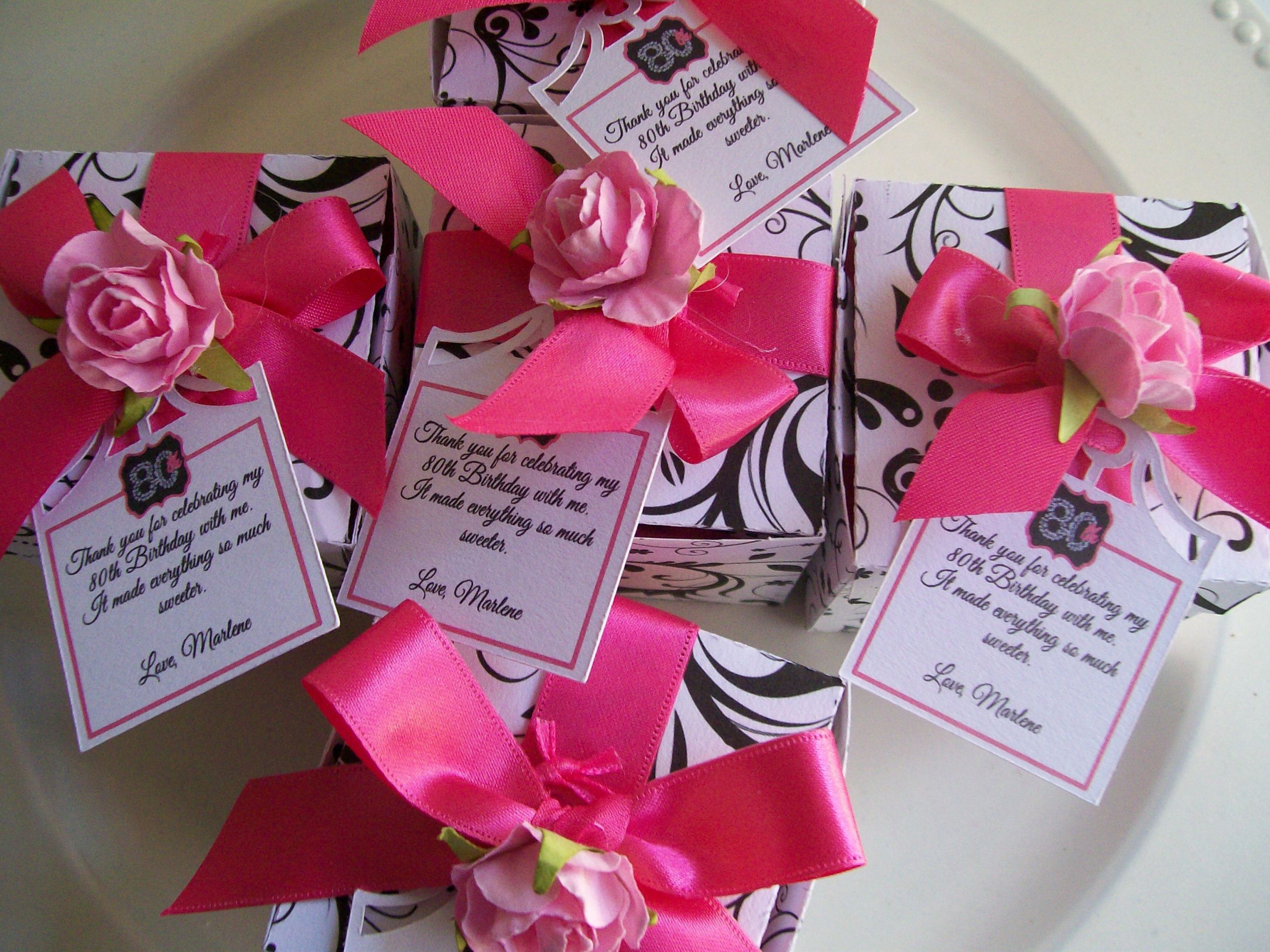 80Th Birthday Gift Ideas For Grandma
 Added Thank You notes to the 80th Birthday Party favors