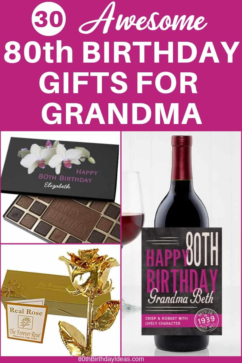80Th Birthday Gift Ideas For Grandpa
 80th Birthday Gift Ideas for Grandma