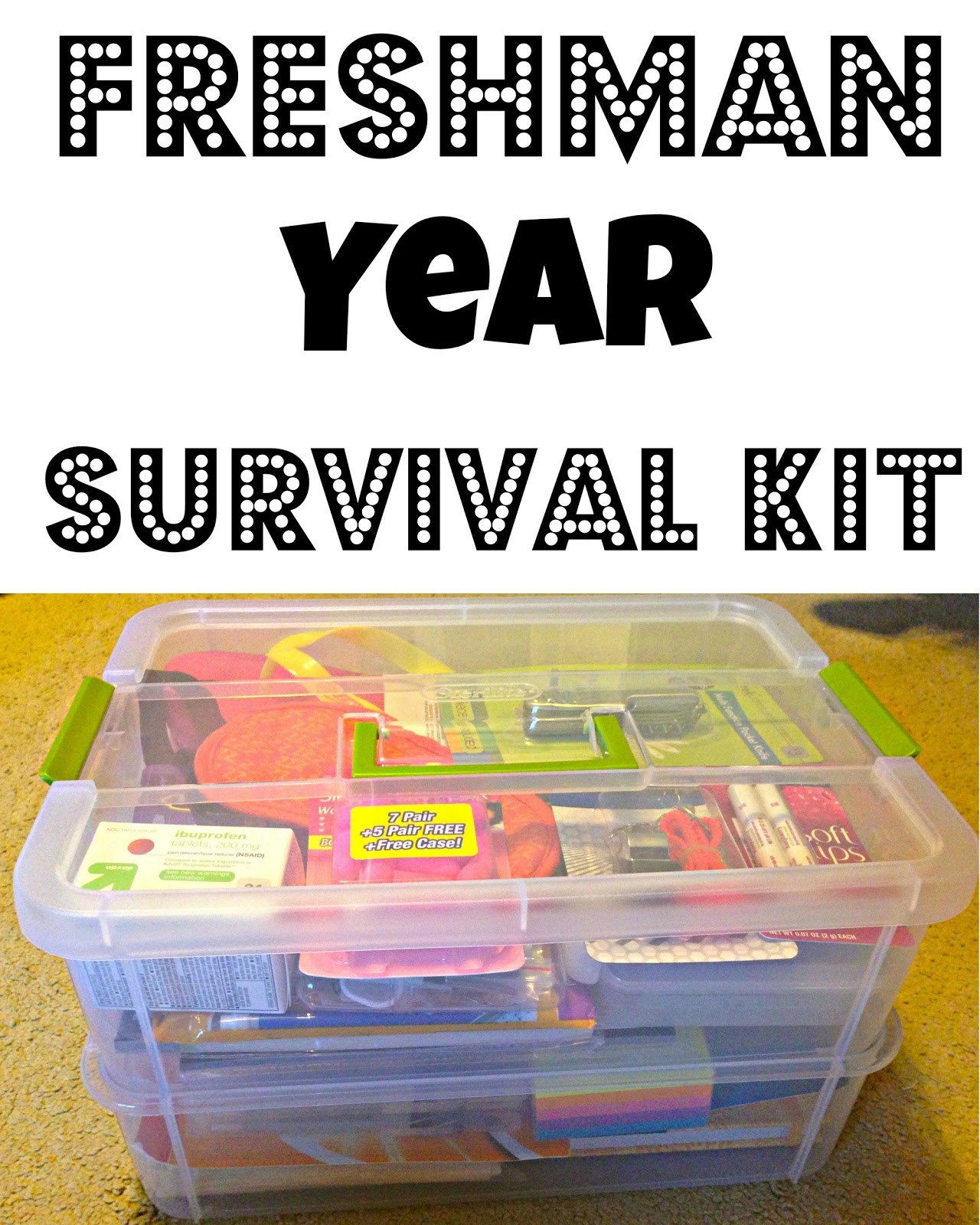 8Th Grade Graduation Gift Ideas
 Our Lives Are An Open Blog Freshman Year Survival Kit