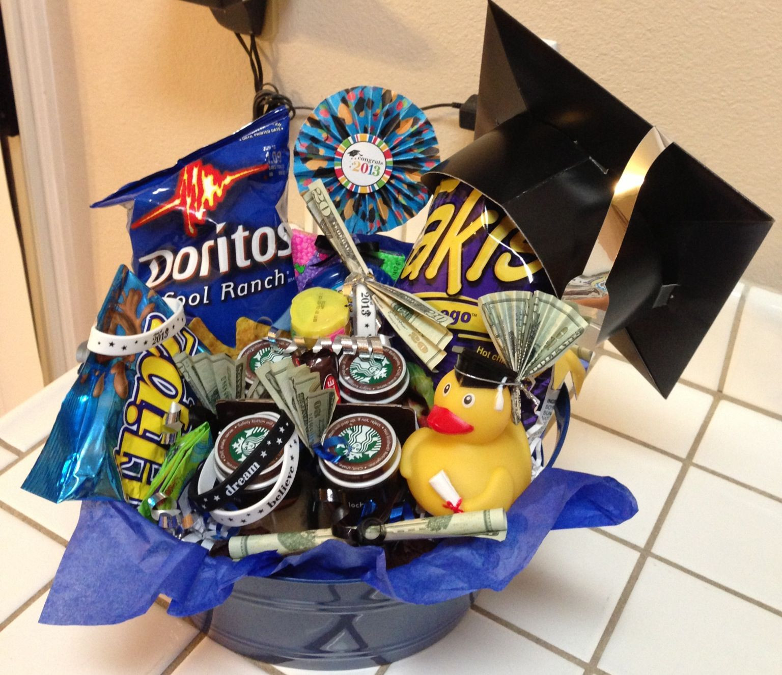 8Th Grade Graduation Gift Ideas For Son
 Graduation t basket for 8th grader