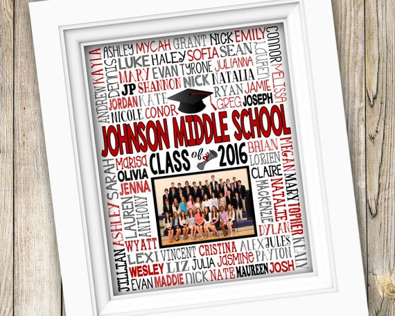 8Th Grade Graduation Gift Ideas For Son
 8th Grade Graduation Gift Class Picture Printable Graduation