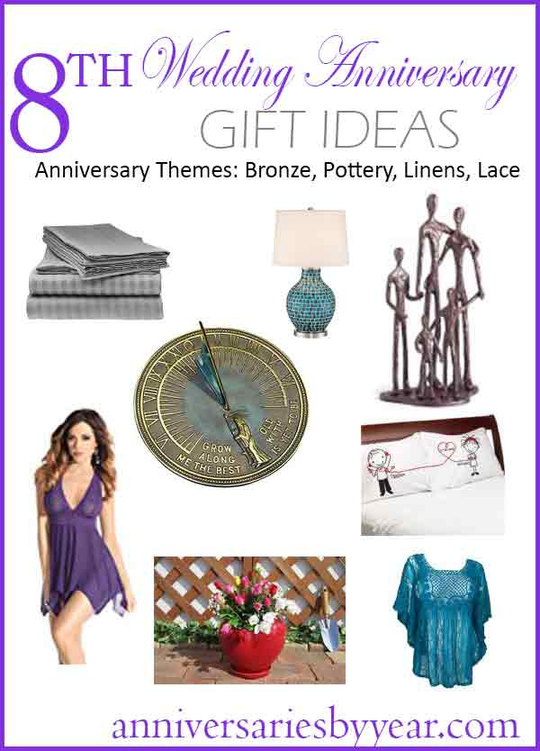 8th Wedding Anniversary Gifts
 8th Anniversary Eight Wedding Anniversary Gift Ideas