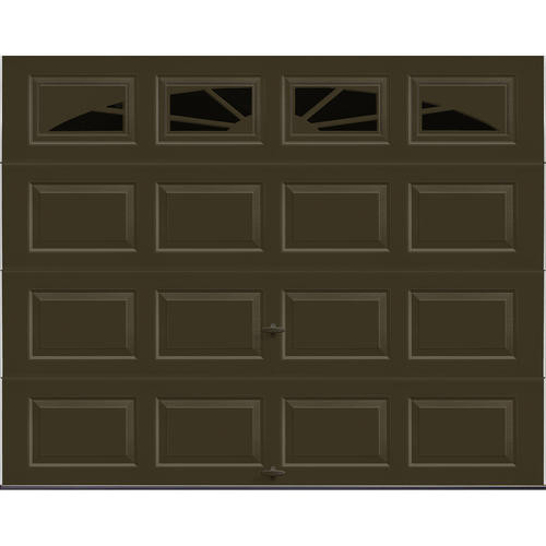 9 Ft Garage Door
 Ideal Door 9 ft x 7 ft 4 Star Chocolate Raised Pnl