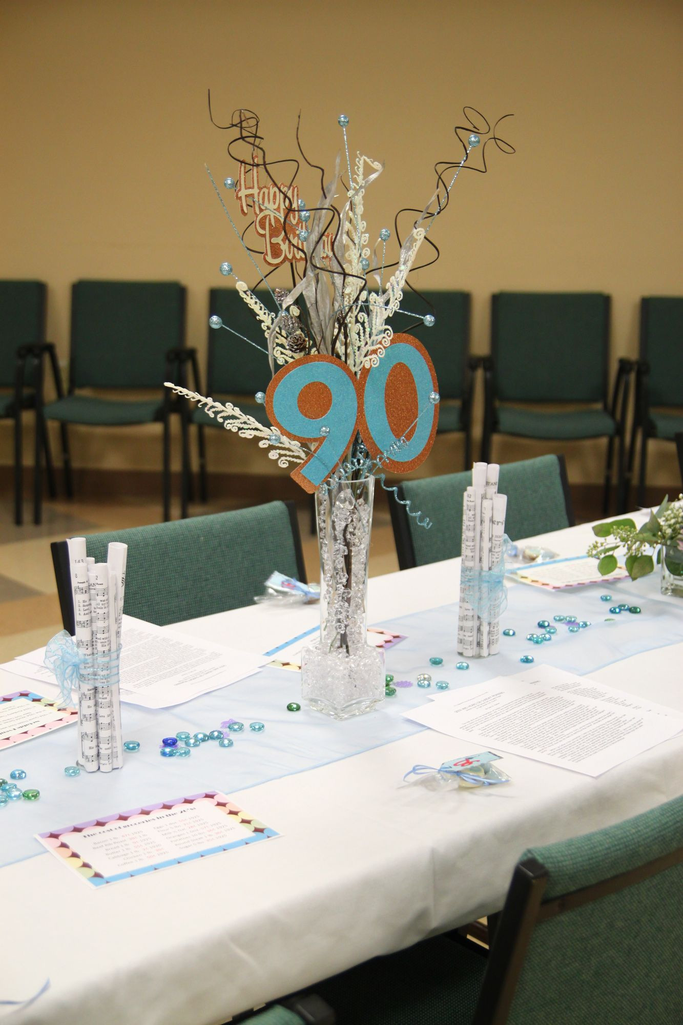 90 Birthday Decorations
 Centerpieces for Mom s 90th birthday