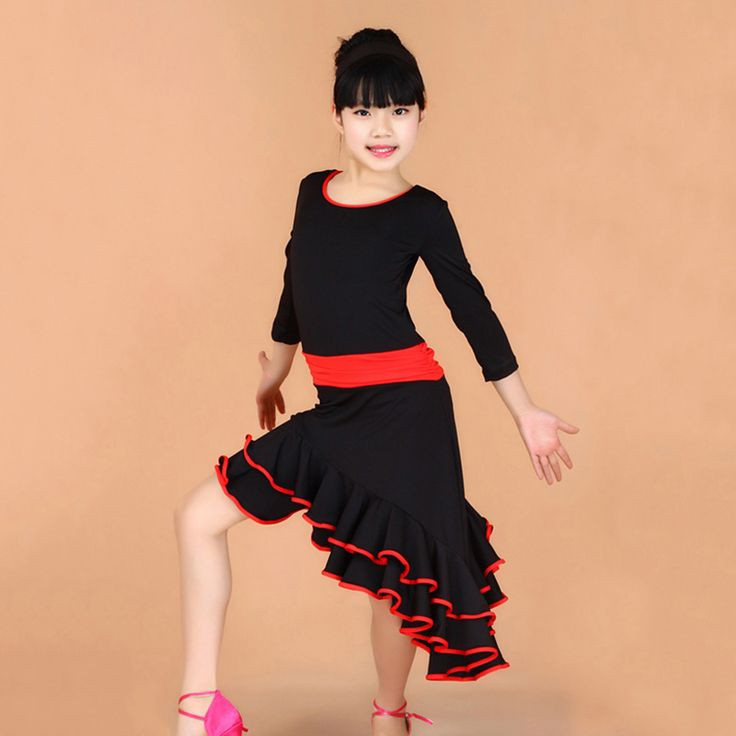 90'S Fashion For Kids/Girls
 Pas cher Robe De Danse latine pour les Filles Mode De