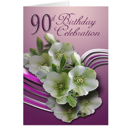90th Birthday Card
 Happy 90th Birthday Greeting Card