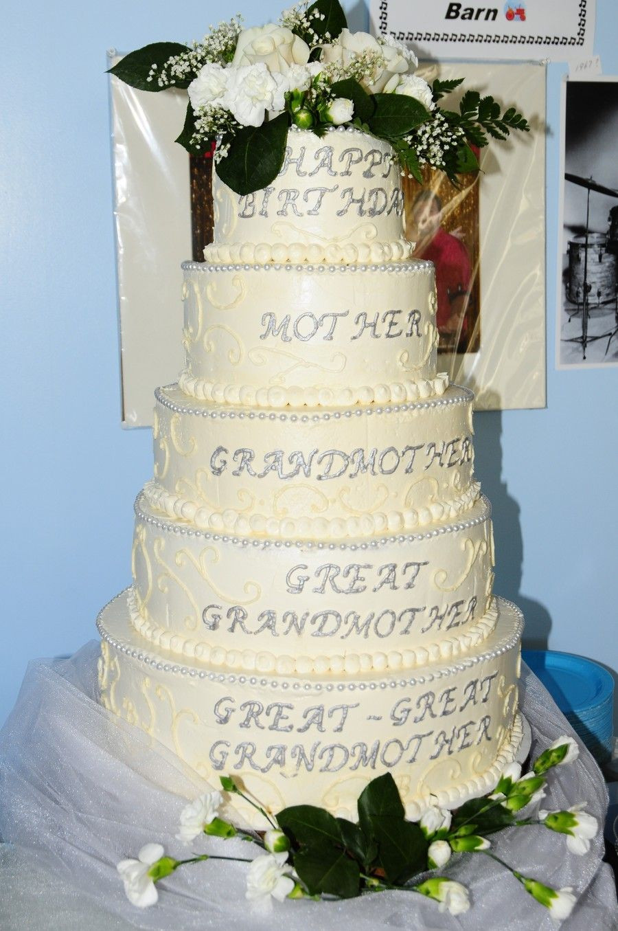 90Th Birthday Party Ideas For Grandma
 This is a cake for my grandmother who has great great