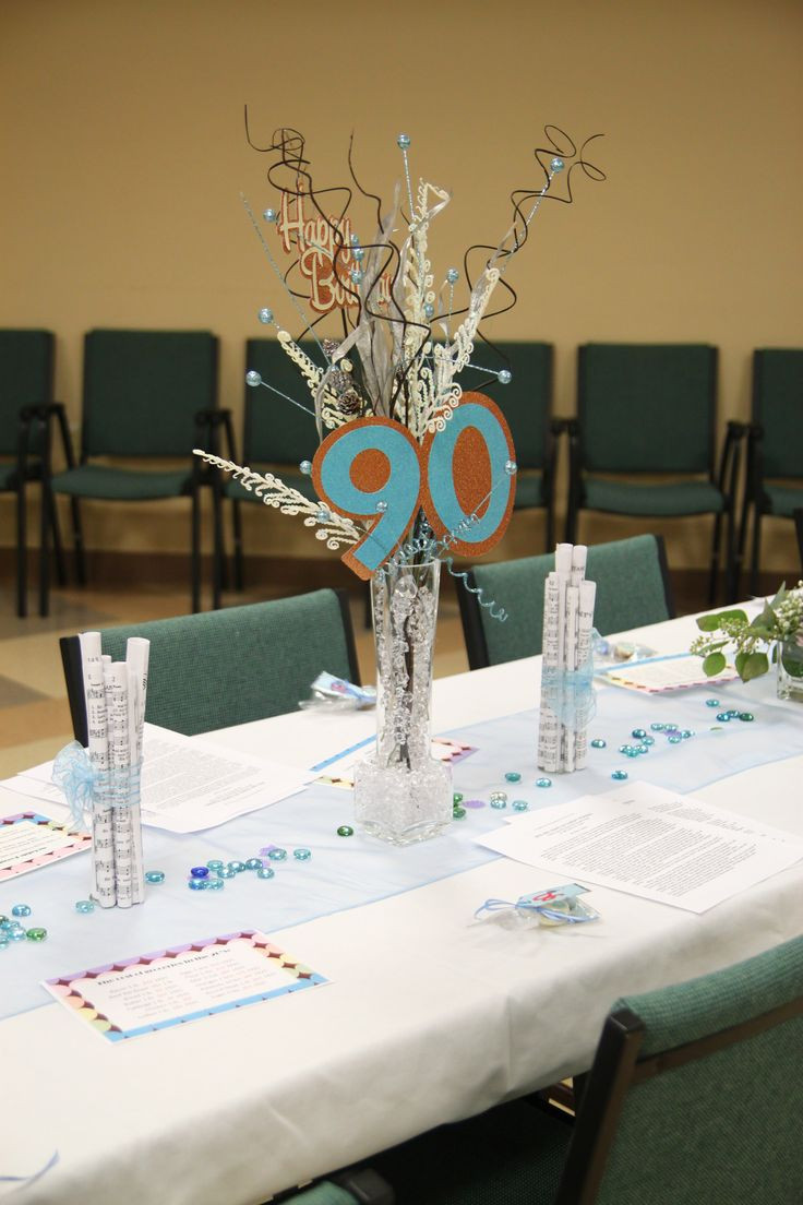 90th Birthday Party Ideas
 Centerpieces for Mom s 90th birthday