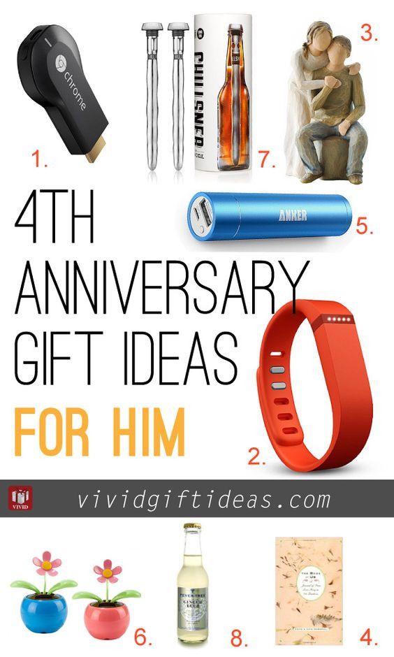 9Th Anniversary Gift Ideas For Him
 4th Wedding Anniversary Gift Ideas