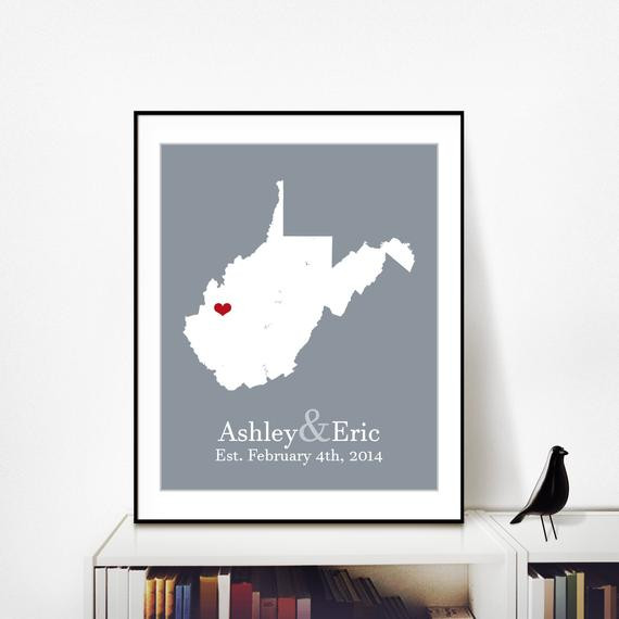 9th Wedding Anniversary Gifts For Him
 Wedding Anniversary Gift for Parents 9th by PersonalizedMaps