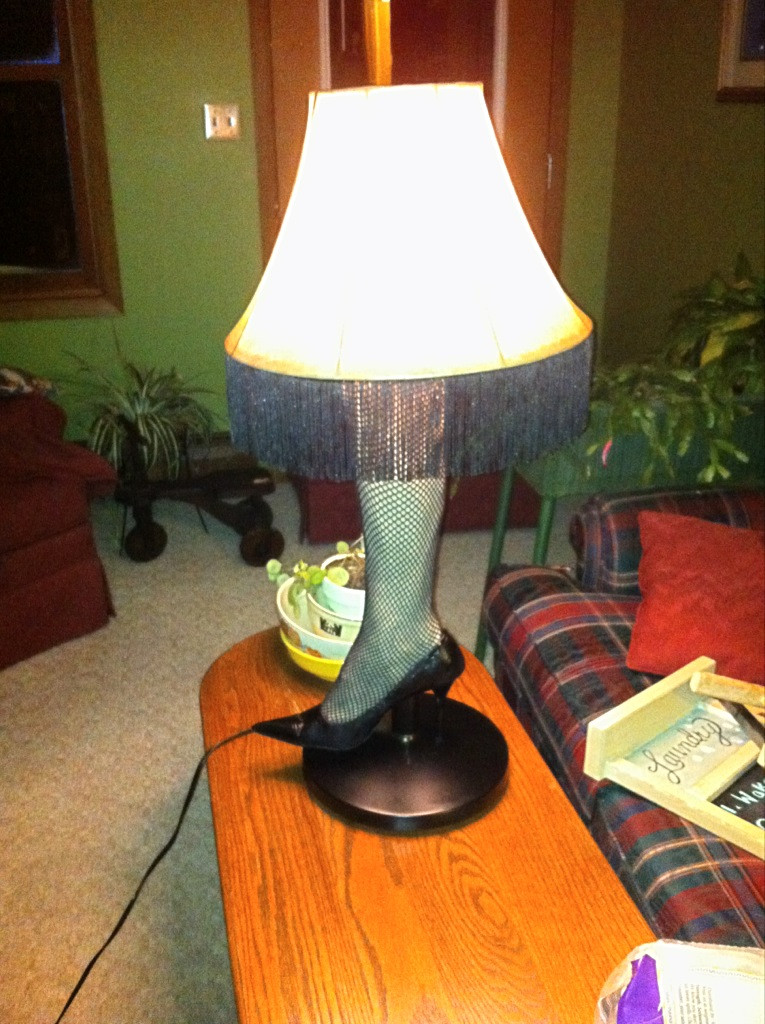 A Christmas Story Lamp
 life makes me DIY Leg Lamp from A Christmas Story