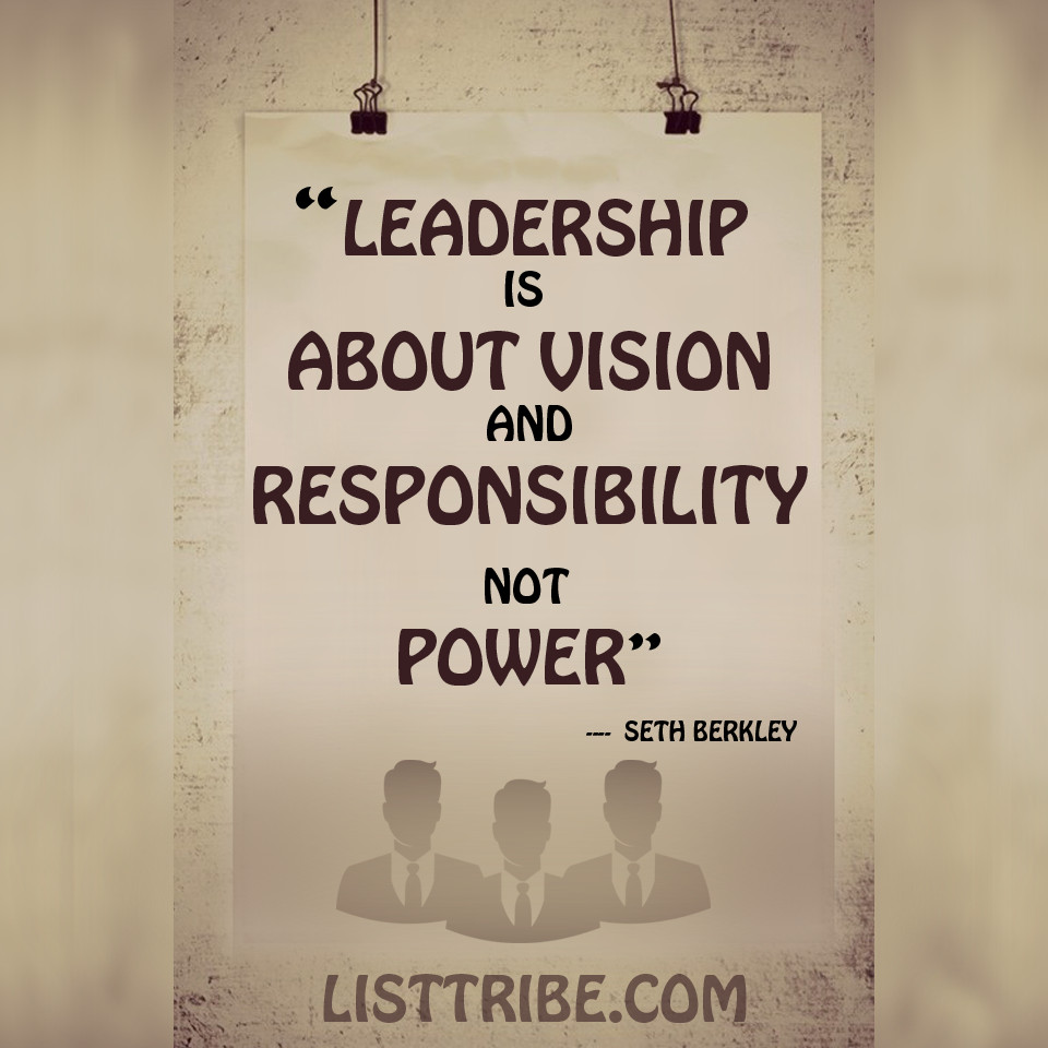 A Good Leadership Quote
 50 Famous and Inspiring Leadership Quotes