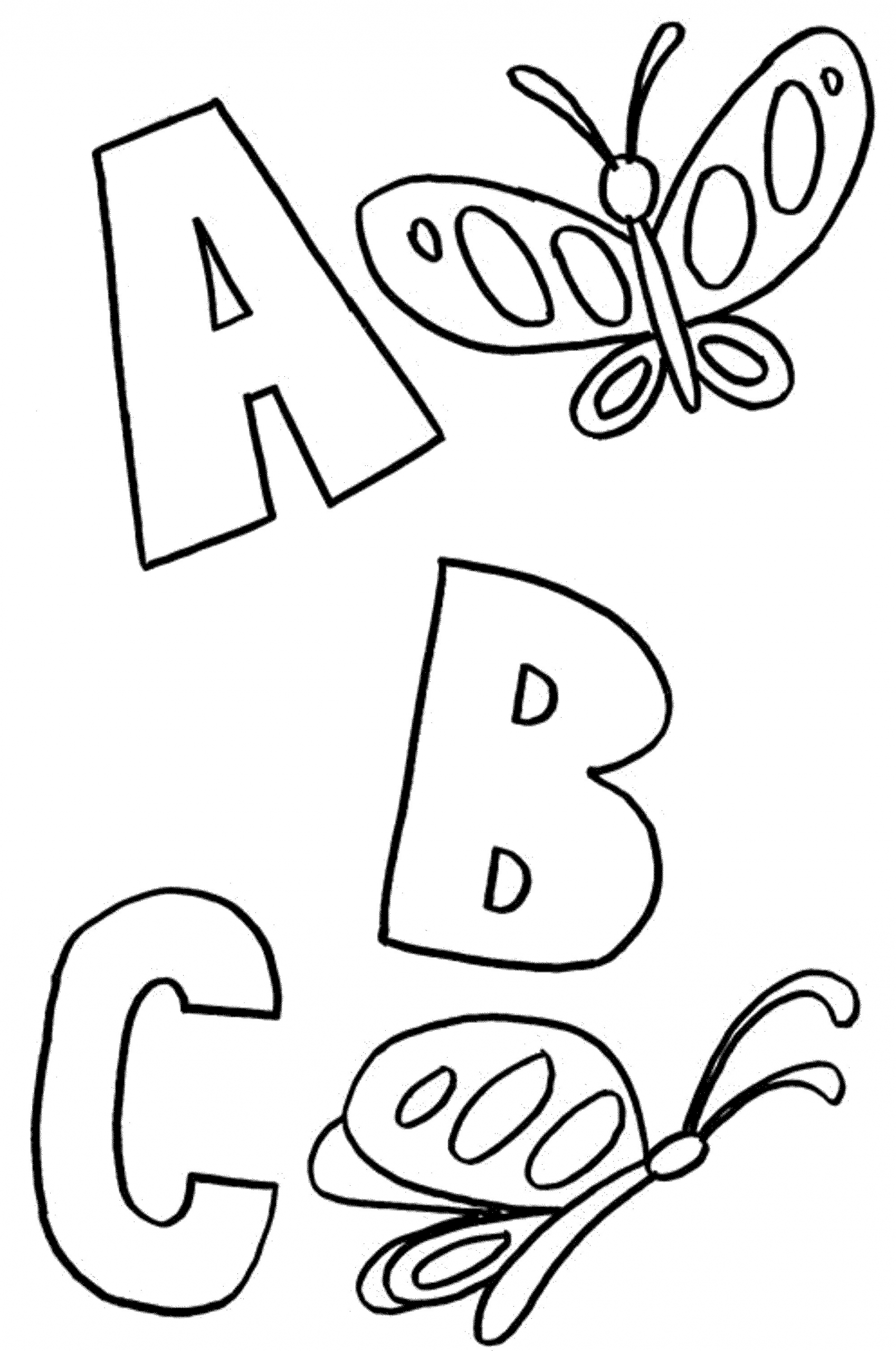 Abc Coloring Pages For Toddlers
 ABC animals coloring pages kindergarten