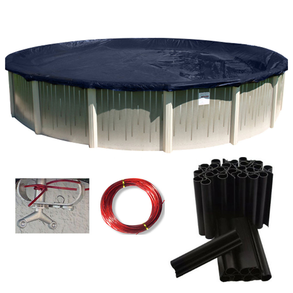 Above Ground Pool Cover Clips
 24 Ft Round Deluxe Ground Swimming Pool Winter
