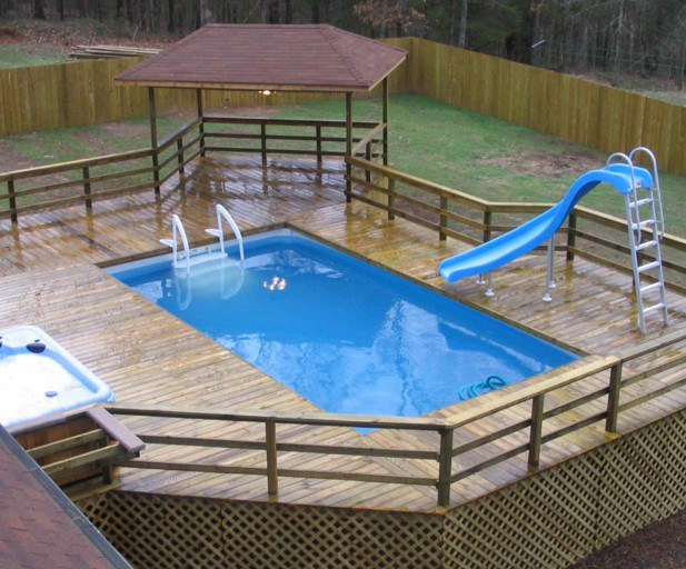 Above Ground Pool Decks Pictures
 How to Build a Deck Next to an Ground Pool