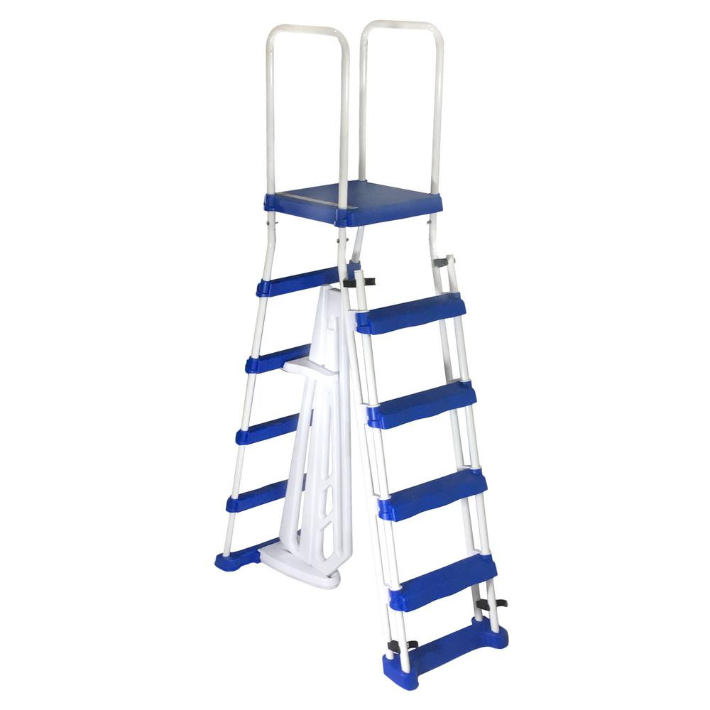 Above Ground Pool Ladders
 52 in A Frame Ladder with Safety Barrier and Removable