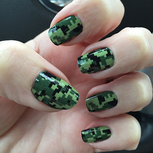 Acceptable Military Nail Colors
 Army Green Digital Camouflage Nail Wrap