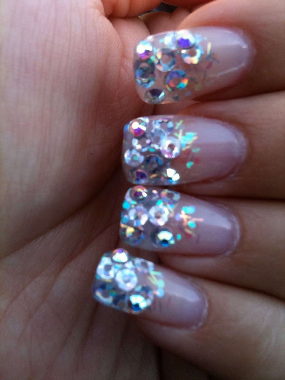 Acrylic Nails With Glitter Tips
 Revampy Glitter Tips