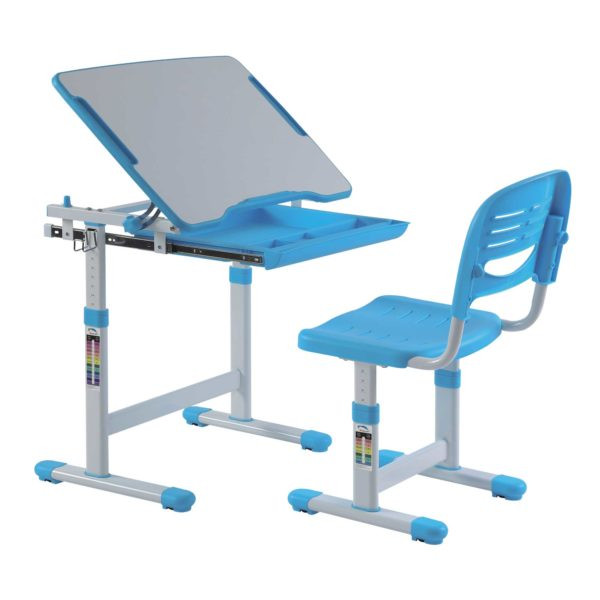 Adjustable Kids Table
 Mini Blue Desk – Best Desk Quality Children Desks Chairs