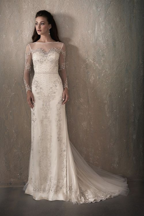 Adrianna Papell Wedding Dress
 Roberta Sheath Wedding Dress by Adrianna Papell Platinum