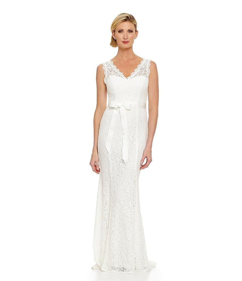 Adrianna Papell Wedding Dress
 Adrianna Papell V neck Lace Gown Wedding Dress