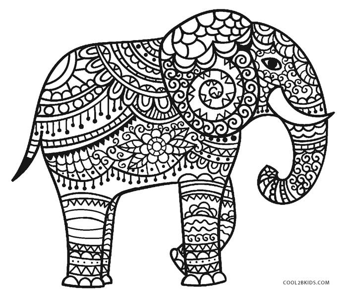 Adult Coloring Book Elephant
 Free Printable Elephant Coloring Pages For Kids